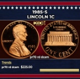 1985-s Proof Lincoln Cent 1c pr70 rd dcam SEGS