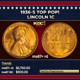 1936-s Lincoln Cent TOP POP! 1c ms67+ rd SEGS