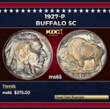1927-p Buffalo Nickel 5c Grades ms65