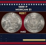 1889-p Morgan Dollar $1 Grades ms62