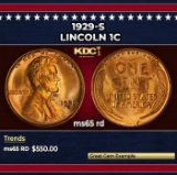 1929-s Lincoln Cent 1c Grades ms65 rd