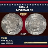 1884-p Morgan Dollar $1 Grades ms64+