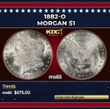 1882-o Morgan Dollar $1 Grades ms65