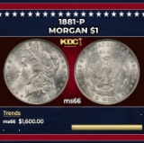 1881-p Morgan Dollar $1 ms66 SEGS