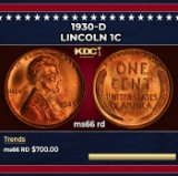 1930-d Lincoln Cent 1c Grades ms66 rd