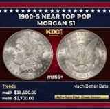 1900-s Morgan Dollar Near Top Pop $1 ms66+ SEGS