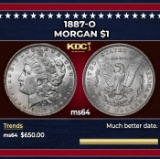1887-o Morgan Dollar $1 Grades ms64