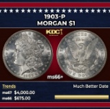 1903-p Morgan Dollar $1 ms66+ SEGS
