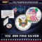 Type 1 Colorized 1oz American Silver Eagle Coin, 2-Sided Color, BU Coin w/ Box & COA Other Toy