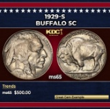 1929-s Buffalo Nickel 5c Grades ms65