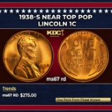 1938-s Lincoln Cent Near Top Pop 1c ms67 rd SEGS