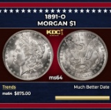 1891-o Morgan Dollar $1 Grades ms64