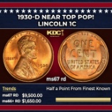 1930-d Lincoln Cent Near Top Pop! 1c ms67 rd SEGS