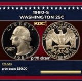 1980-s Proof Washington Quarter 25c pr70 dcam SEGS