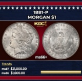1881-p Morgan Dollar $1 ms66+ SEGS