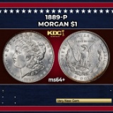 1889-p Morgan Dollar $1 Grades ms64+
