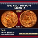 1900 Indian Cent Near Top Pop! 1c ms67 rd SEGS