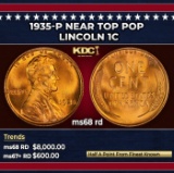 1935-p Lincoln Cent Near Top Pop 1c ms68 rd SEGS