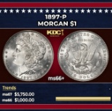 1897-p Morgan Dollar $1 ms66+ SEGS