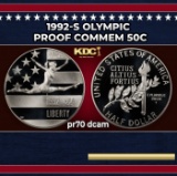 1992-s Olympic Proof Modern Commem Half Dollar 50c pr70 dcam SEGS