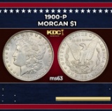 1900-p Morgan Dollar $1 Grades ms63