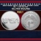 2022 NASA Mesa Grande  Worm Logo BU - 1 oz Silver Round Round