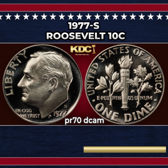 1977-s Proof Roosevelt Dime 10c pr70 dcam SEGS