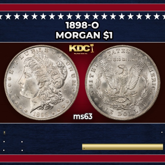 1898-o Morgan Dollar $1 Grades ms63