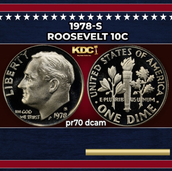 1978-s Proof Roosevelt Dime 10c pr70 dcam SEGS