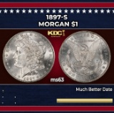 1897-s Morgan Dollar $1 Grades ms63