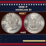 1898-p Morgan Dollar $1 Grades ms63