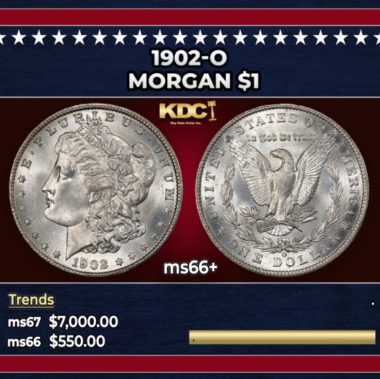 1902-o Morgan Dollar $1 ms66+ SEGS