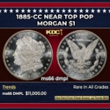 1885-cc Morgan Dollar Near Top Pop $1 ms66 dmpl SEGS