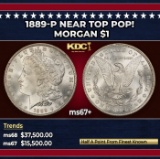 1889-p Morgan Dollar Near Top Pop! $1 ms67+ SEGS