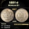 1891-s Morgan Dollar $1 Grades ms62
