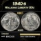 1940-s Walking Liberty Half Dollar 50c Grades ms65