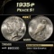1935-p Peace Dollar $1 Grades ms65