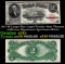 1917 $2 Large Size Legal Tender Note Thomas Jefferson Grades xf+ Signatures Speelman/White