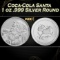 Coca-Cola Santa 1 oz .999 Silver Round Round