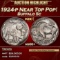 1924-p Buffalo Nickel Near Top Pop! 5c ms66+ SEGS