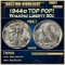 1944-d Walking Liberty Half Dollar TOP POP! 50c ms68 SEGS