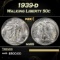 1939-d Walking Liberty Half Dollar 50c Grades ms66