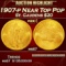 1907-p Gold St. Gaudens Double Eagle Near Top Pop $20 ms67 SEGS
