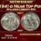1941-d Walking Liberty Half Dollar Near Top Pop 50c ms67 SEGS