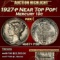 1927-p Mercury Dime Near Top Pop! 10c ms67+ FSB SEGS