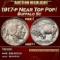 1917-p Buffalo Nickel Near Top Pop! 5c ms67+ SEGS