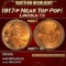 1917-p Lincoln Cent Near Top Pop! 1c ms67+ rd SEGS