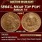 1864 L Indian Cent Near Top Pop! 1c ms66+ RB SEGS
