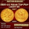1891-cc Gold Liberty Half Eagle Near Top Pop $5 ms64+ SEGS