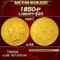 1850-p Gold Liberty Double Eagle $20 au58 SEGS